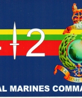 42 Commando Royal Marines Car Sticker, rectangular