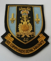 40 Commando Royal Marines Blazer Badge
