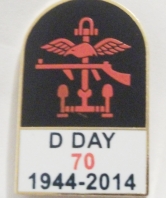 D Day 70th Anniversary Tombstone Lapel Pin