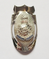 Royal Marines Silver Globe and Laurel Walking Stic