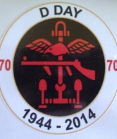 D Day 70th Anniversary Oval Car Bumper Sticker