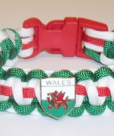 Wales / Welsh Paracord Wristband - Wales