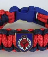 Welsh Guards Paracord Wristband with Badges