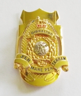 Royal Marines Gold Globe and Laurel Walking Stick 