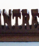 HMS Intrepid L11 Dark Wood Desk Ornament