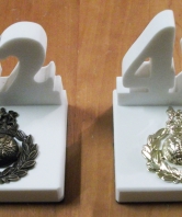 42 Commando White Stone Desk Ornament