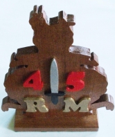 45 Commando Globe and Laurel Desk Ornament