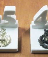 45 Commando White Stone Desk Ornament